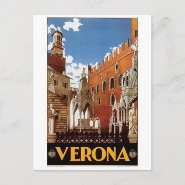 Vintage travel Italy, Verona - Postcard (Front)