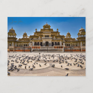 Vintage travel Jaipur India Colourful Rajasthan  Postcard