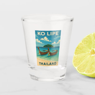 Vintage Travel Ko Lipe Island Thailand Seaside Shot Glass