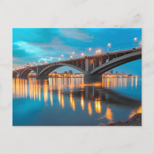 vintage travel Krasnoyarsk Russia art Photograph Postcard