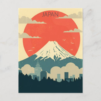 vintage travel Kyoto Japan Temple Photograph Postcard