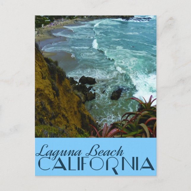 Vintage Travel Laguna Beach, California Postcard (Front)