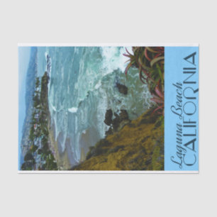 Vintage Travel Laguna Beach, California Tissue Paper
