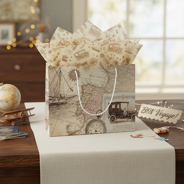 Vintage travel   large gift bag (Creator Uploaded)