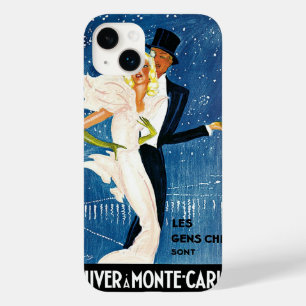 Vintage Travel, Love Romance Winter in Monte Carlo Case-Mate iPhone 14 Plus Case