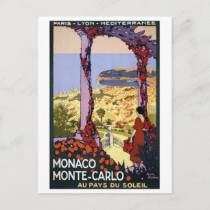 Vintage Travel - Monaco Monte-Carlo Postcard