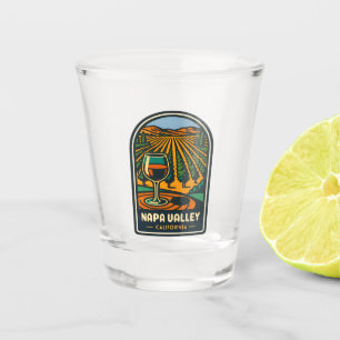 Vintage Travel Napa Valley California Winery Retro Shot Glass