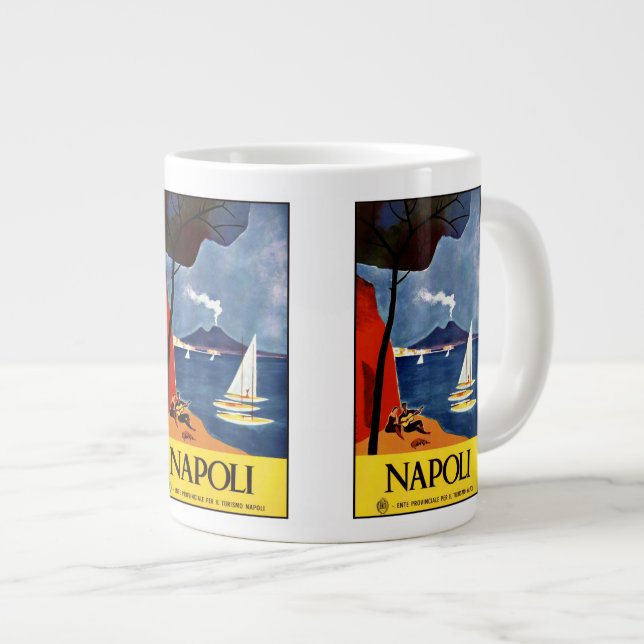 Vintage Travel Napoli Naples Italy mugs (Front Right)