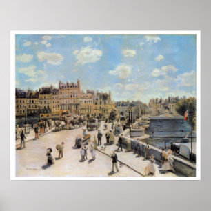 Vintage Travel Pont Neuf Paris Poster