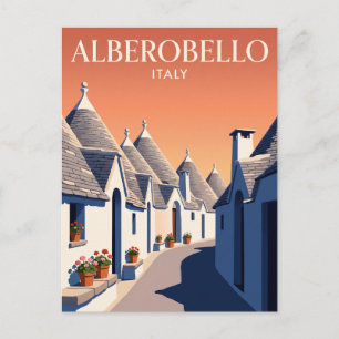 Vintage Travel Postcard Alberobello Italy
