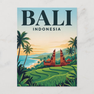 Vintage Travel Postcard   Bali