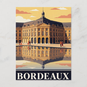 Vintage Travel Postcard Bordeaux