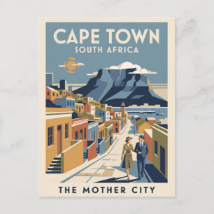 Vintage Travel Postcard Cape Town