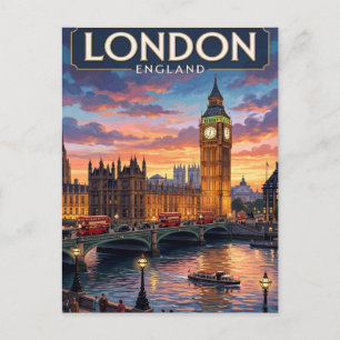 Vintage Travel Postcard London