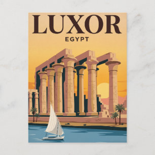 Vintage Travel Postcard   Luxor, Egypt