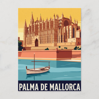 Vintage Travel Postcard Palma de Mallorca
