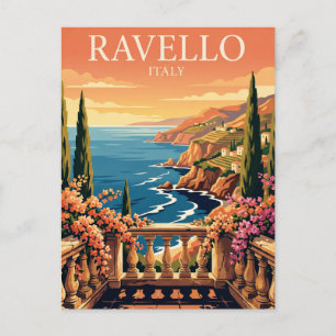 Vintage Travel Postcard Ravello Italy