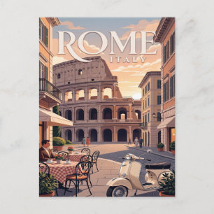 Vintage Travel Postcard   Rome Italy