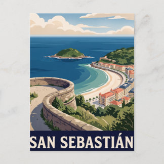 Vintage Travel Postcard San Sebastián