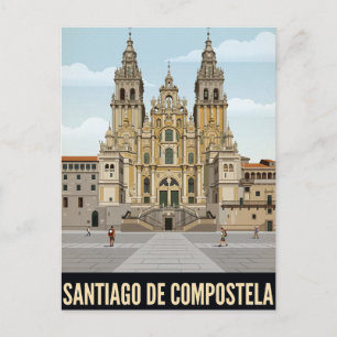 Vintage Travel Postcard Santiago de Compostela
