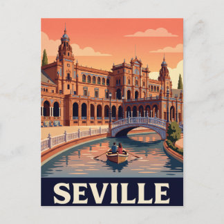 Vintage Travel Postcard Seville