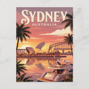 Vintage Travel Postcard   Sydney Australia