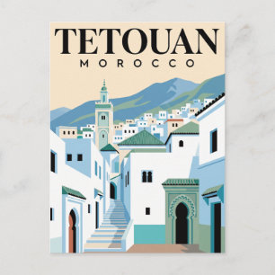 Vintage Travel Postcard Tetouan Morocco