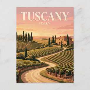 Vintage Travel Postcard   Tuscany Italy