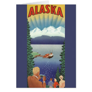 Vintage Travel Poster, Alaska