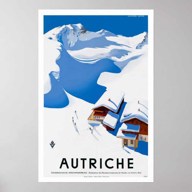 Vintage Travel Poster - Autriche Austria (Front)