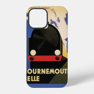 Vintage Travel Poster, Bournemouth Belle Train iPhone Case