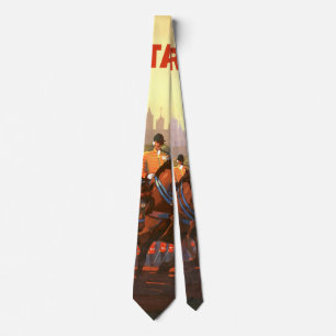 Vintage Travel Poster, British Royal Guard Tie