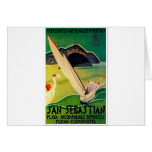Vintage Travel Poster Donostia San Sebastian