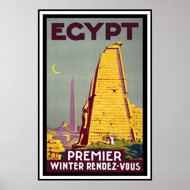Vintage Travel Poster - Egypt (Front)