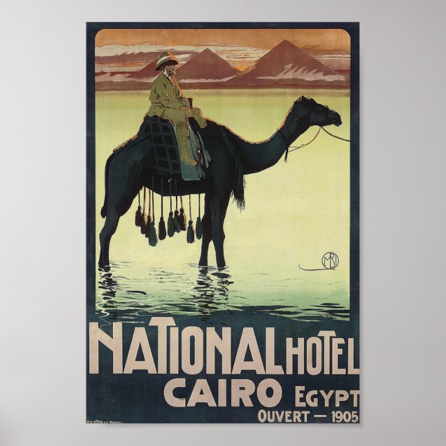 Vintage Travel Poster Egypt Adventure (Front)