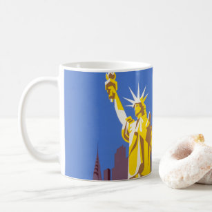 Vintage Travel Poster For Allegheny Airlines Coffee Mug