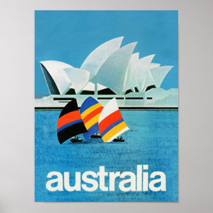 Vintage travel poster for Australia