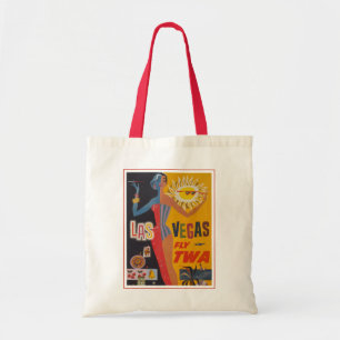 Vintage Travel Poster For Flying Twa To Las Vegas Tote Bag