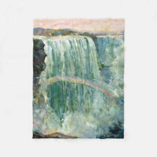 Vintage Travel Poster For Niagara Falls Fleece Blanket