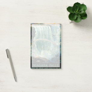 Vintage Travel Poster For Niagara Falls Post-it Notes