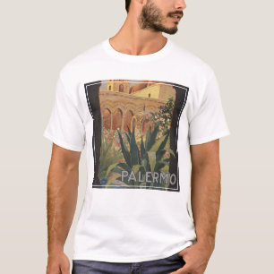 Vintage Travel Poster For Palermo, Italy. T-Shirt