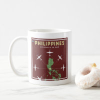 Vintage Travel Poster For Philippine Air Lines