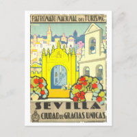 Vintage Travel Poster for Sevilla in Spain