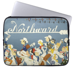 Vintage Travel Poster For The New Haven R.R. Laptop Sleeve