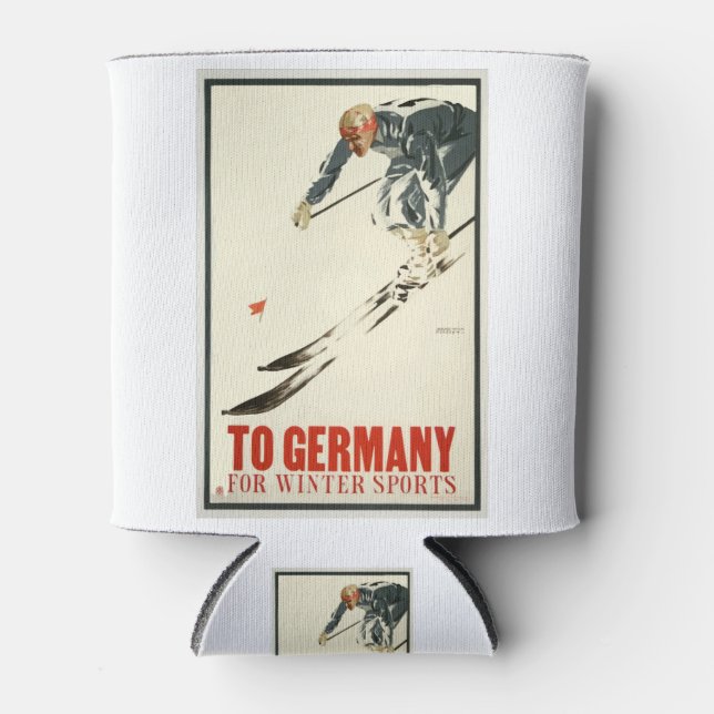 Vintage Travel Poster Germany Can Cooler (Front)
