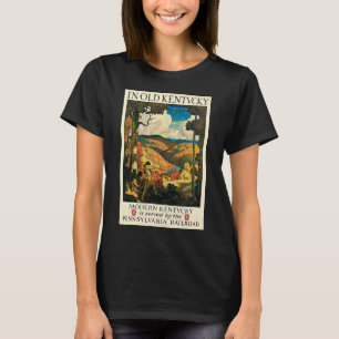 Vintage Travel Poster, In Old Kentucky, NC Wyeth T-Shirt