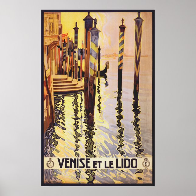 Vintage Travel Poster - Italy Venice (Front)