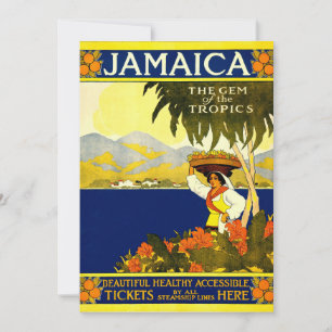 Vintage Travel Poster: Jamaica Invitation