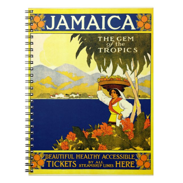 Vintage Travel Poster: Jamaica Notebook (Front)