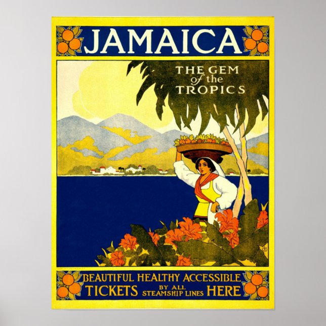 Vintage Travel Poster: Jamaica Poster (Front)